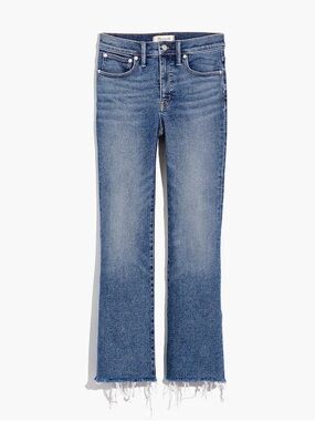 Madewell Cali Demi-Boot Raw Hem Jeans Light Wash Size 27